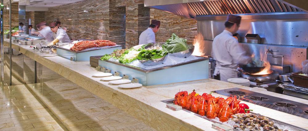 The Lin Hotel Taichung Esterno foto A buffet at a hotel